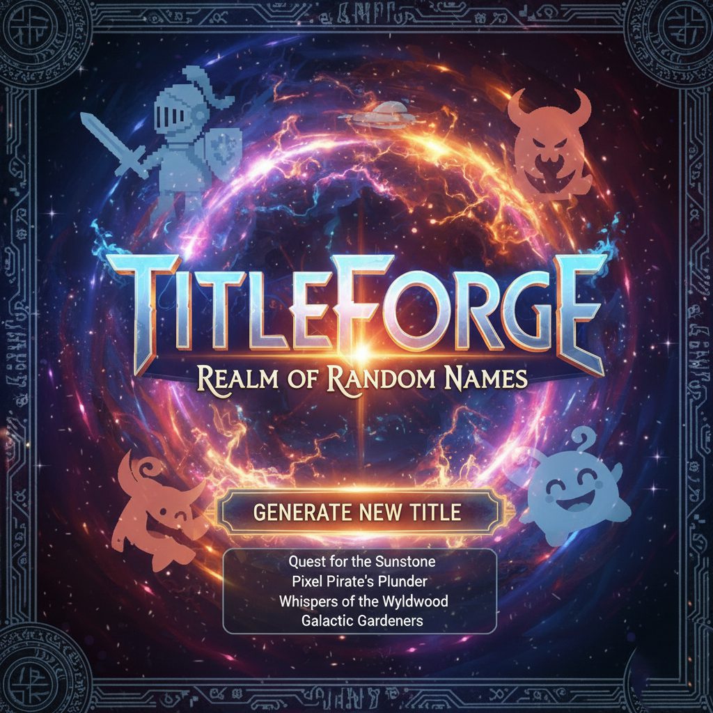 Title Threads Game Game Title Generator