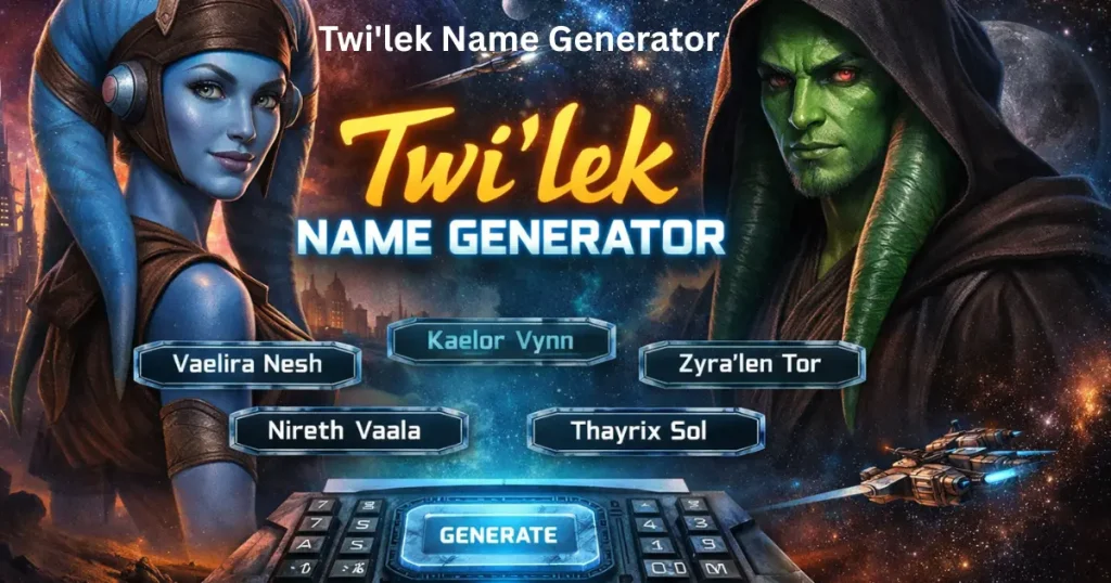 Twi'lek Name Generator