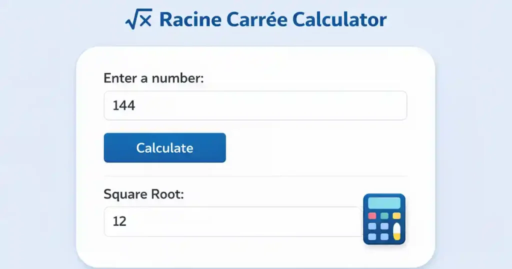 Racine Carree Calculator